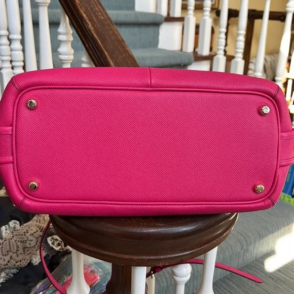 Coach  Prince Street Large Satchel crossbody      Ruby      Pink Leather  NWOT - Picture 16 of 16